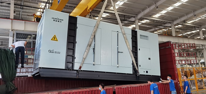 華全房地產業用靜音柴油發電機組生產完成，安裝調試